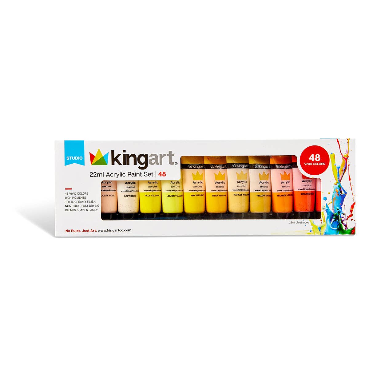 Acrylic Paint - 48 Colors - 22ml