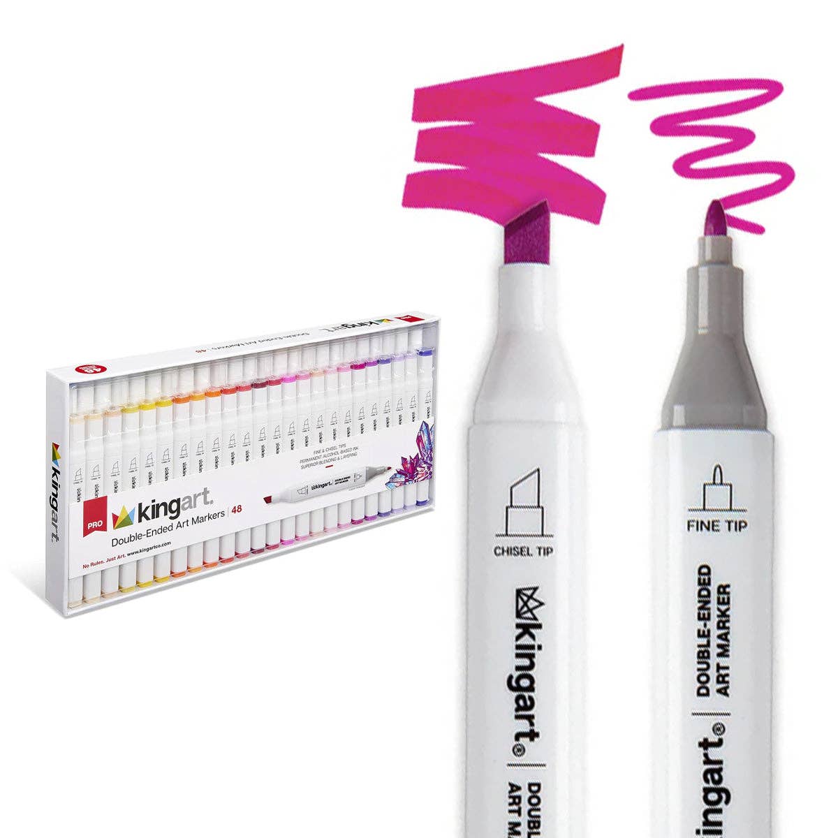 Double-Ended Alcohol Markers -  48 pc