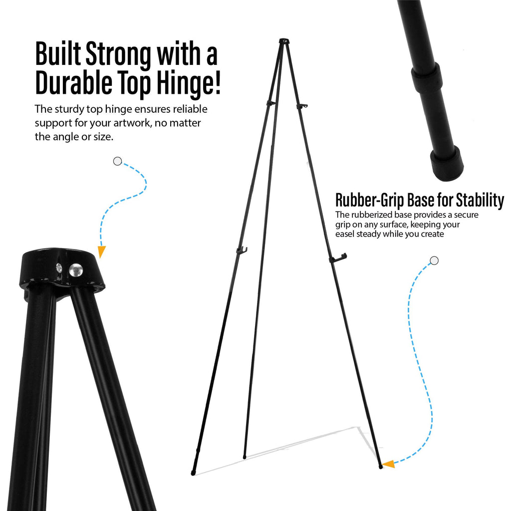 Pintar Portable Metal Tripod Art Easel Stand with Bag
