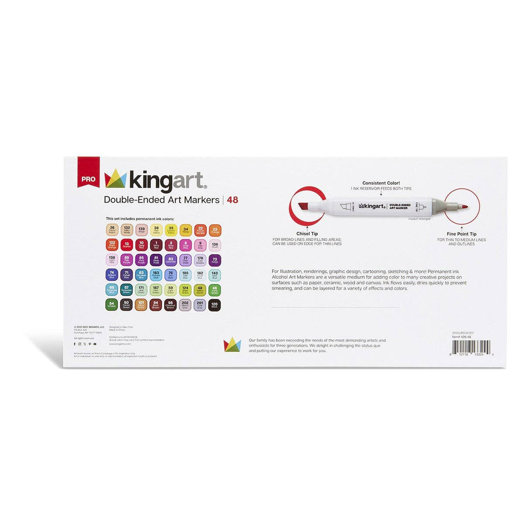 Double-Ended Alcohol Markers -  48 pc