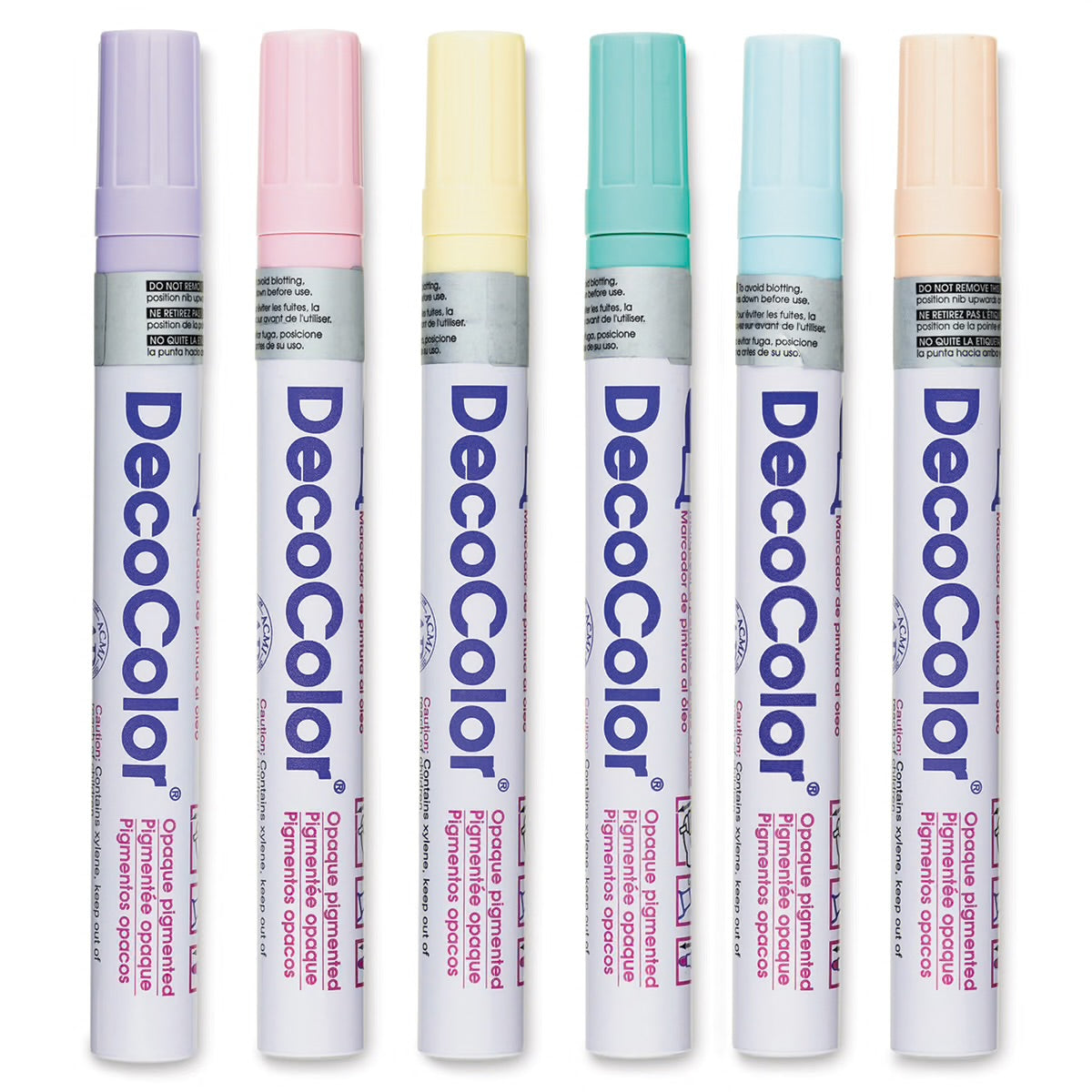 DecoColor Broad Point Paint Marker Set — Pastel Colors (6-Pack)