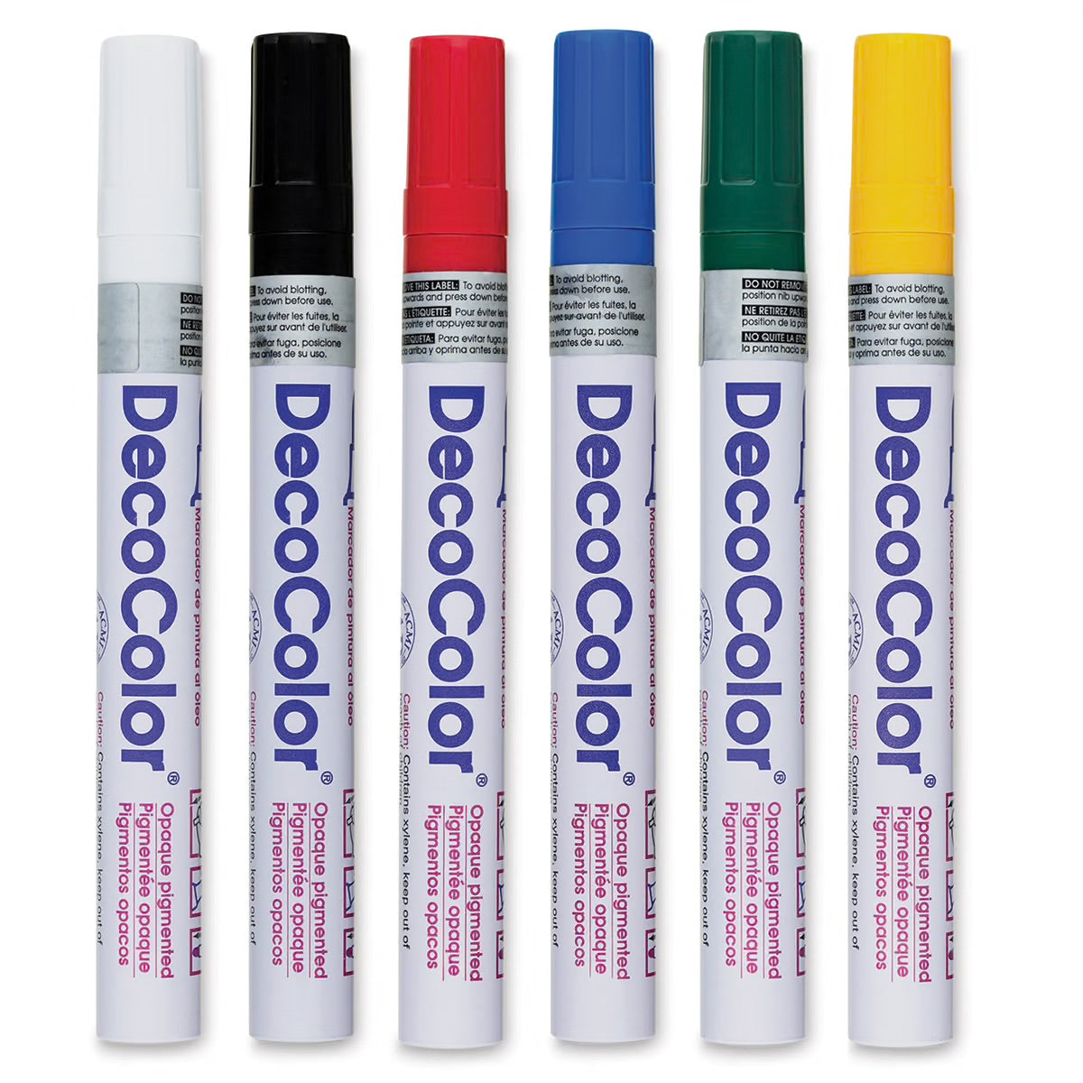 DecoColor Broad Point Paint Marker Set — Primary Colors (6-Pack)
