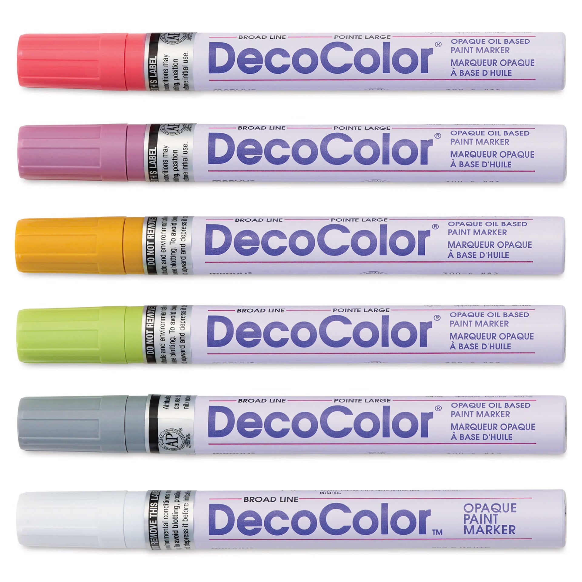 DecoColor Broad Point Paint Marker Set — Retro Colors (6-Pack)
