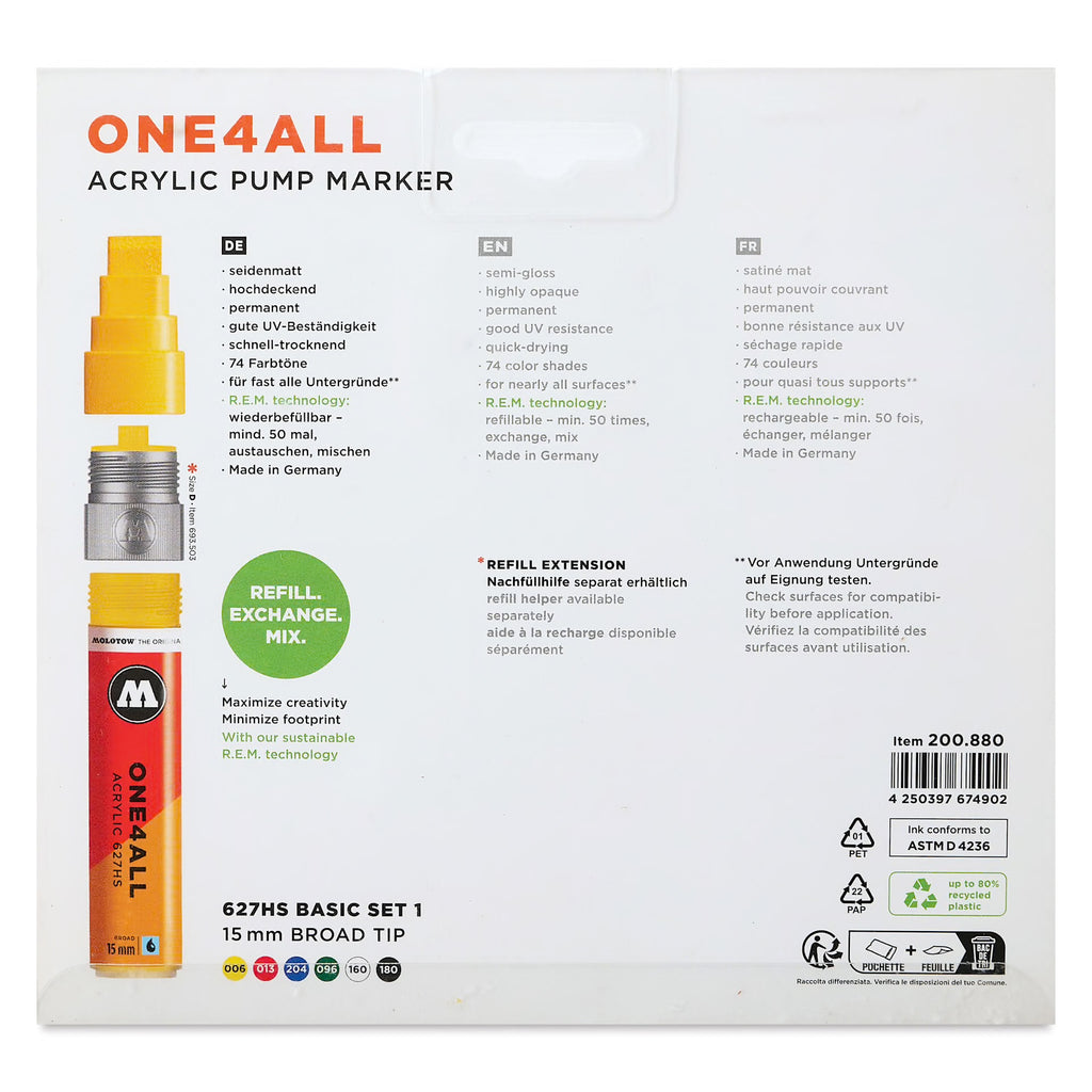 Molotow Basic 6 Set (15mm)
