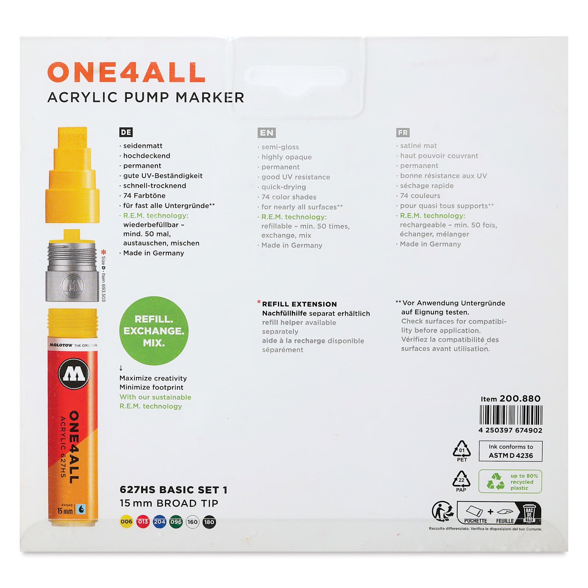 Molotow Basic 6 Set (15mm)