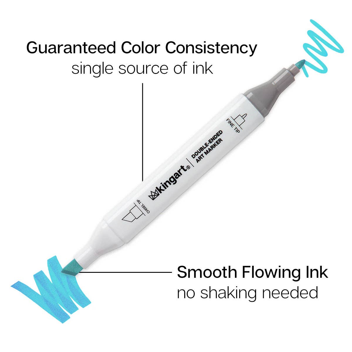 Double-Ended Alcohol Markers -  48 pc